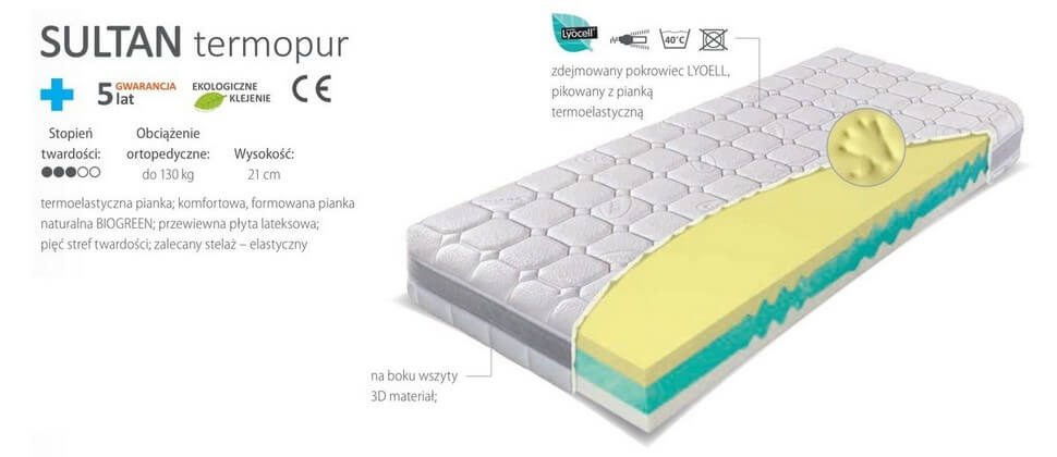 Materac Sultan Termopur Materasso