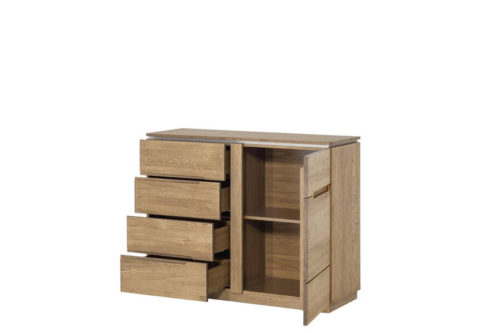Komoda 1-drzwiowa z 4 szufladami Montenegro