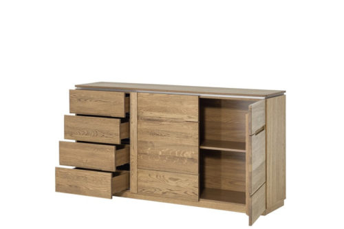 Komoda 2-drzwiowa 4 szuflady Montenegro