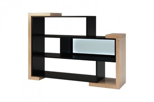 Regał wolnostojący niski z podświetleniem prawy Corino