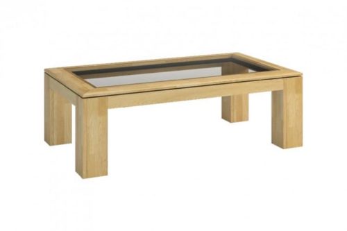 Stolik z blatem przeszklonym Rossano