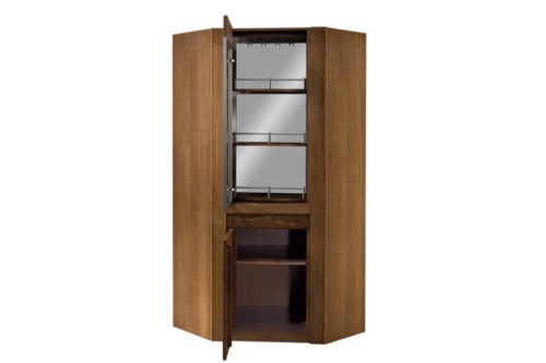 Witryna narożna 2-drzwiowa - barek Velvet