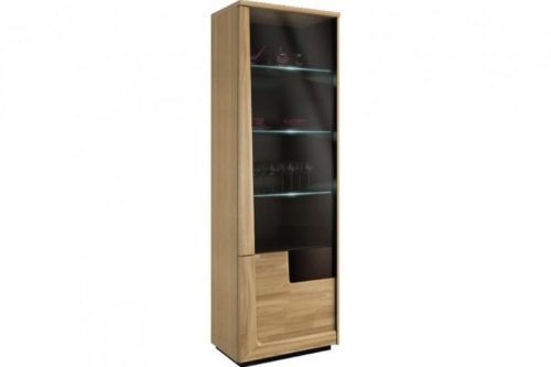 Witryna szkło pojedyncza prawa z oświetleniem Maganda