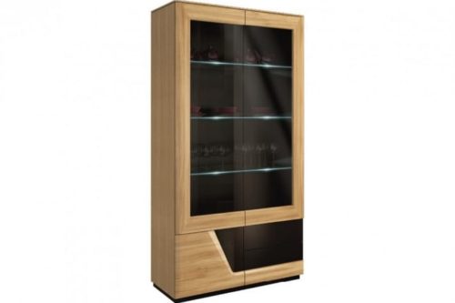 Witryna szkło podwójna prawa z oświetleniem Smart