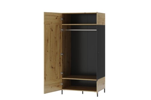 Szafa ubraniowa 2-drzwiowa Lucas