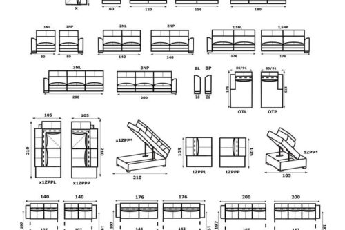 Narożnik Aro dostępne moduły