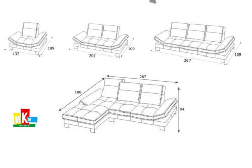 Narożnik Elite wymiary
