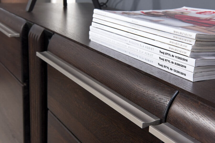 Meble do salonu Porti czekoladowy Szynaka Meble