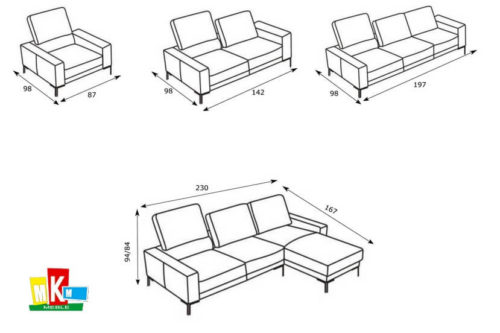 Sofa/narożnik Tender Gki Design