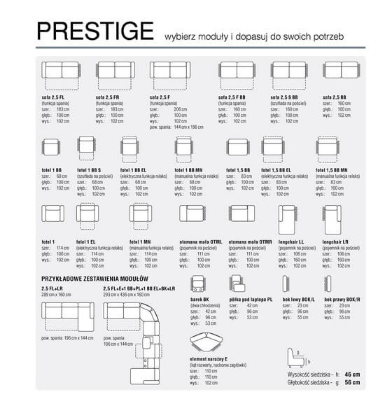 Elementy Narożnik Prestige Feniks