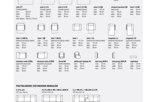 Moduły narożnika Lino Feniks
