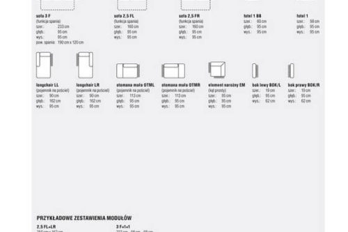 Moduły Narożnik Loft Feniks