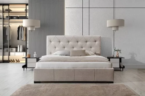 Łóżko MINI MAXI z wezgłowiem 2700