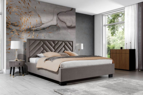 Łóżko PREMIUM z wezgłowiem 77