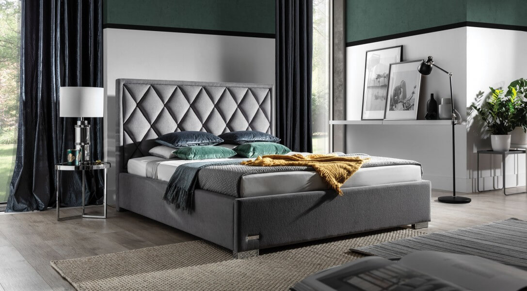 Łóżko PREMIUM z wezgłowiem 22