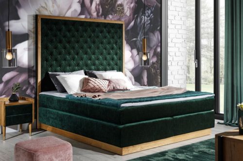 Łóżko KONTYNENTALNE z wezgłowiem 700