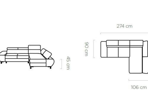 Wersal narożnik Flame mini