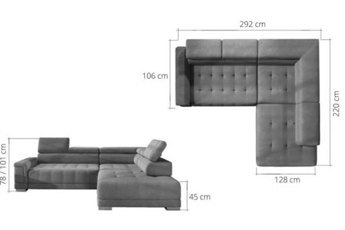 Narożnik Campo L Wersal