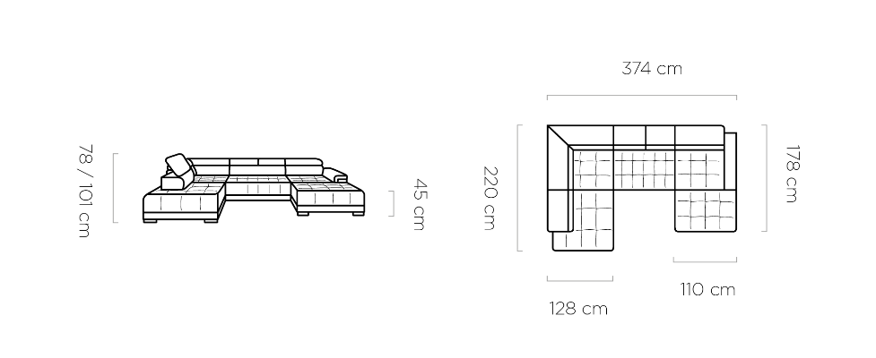 Narożnik Campo XL Wersal