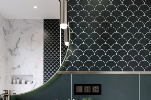 Lustro okrągłe Loft srebny