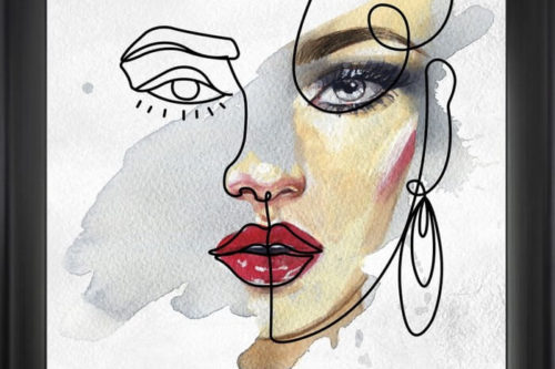 Obraz kobiety o wyjątkowej urodzie