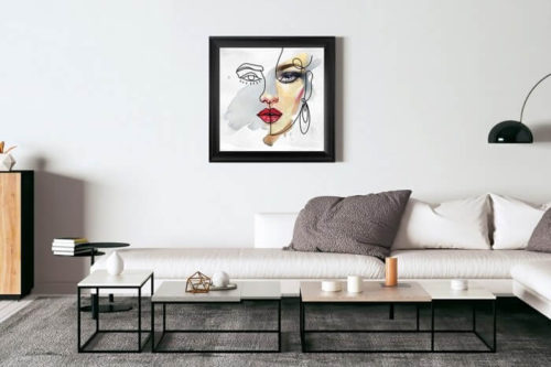 Obraz kobiety o wyjątkowej urodzie