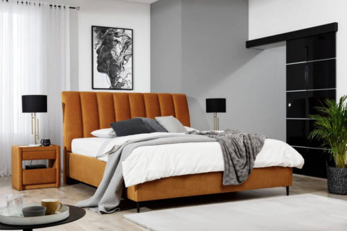 Łóżko tapicerowane Maya