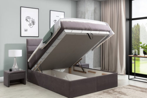 Łózko kotynentalne z wezgłowiem Slim