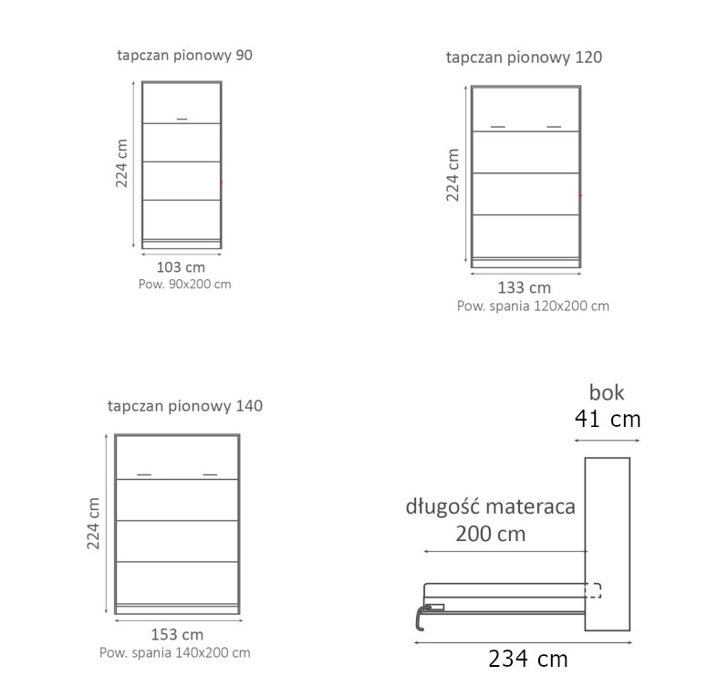 Półkotapczan pionowy New Elegance