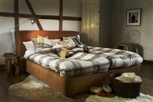 Łóżko tapicerowane Shabby