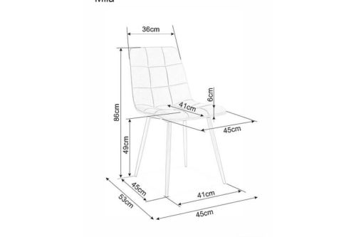 Krzesło Mila Velvet Signal