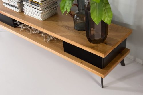 Stolik RTV dębowy Soho