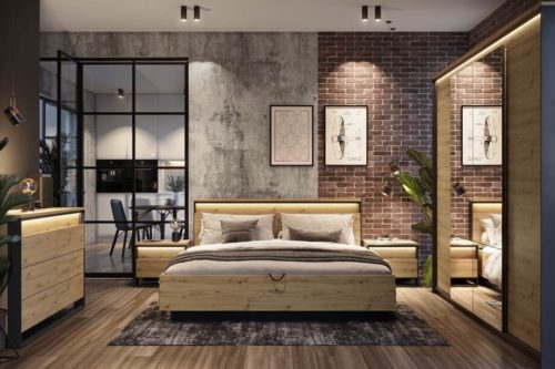 Meble loftowe do sypialni Quant