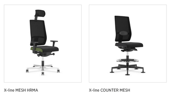 Krzesło X-Line konfiguracje