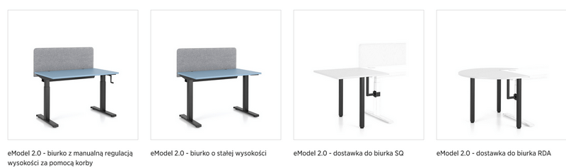 Biurko eModel 2.0 Nowy Styl