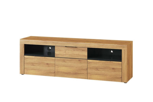 Szafka RTV 1-drzwiowa z 2 szufladami (szeroka) Kama