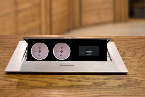 Gniazdo zasilające biurko Velvet