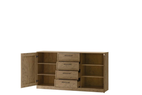 Komoda 2-drzwiowa z 4 szufladami Cozy