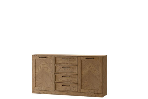 Komoda 2-drzwiowa z 4 szufladami Cozy