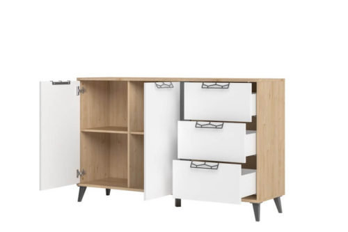 Komoda 2-drzwiowa z 3 szufladami Moet