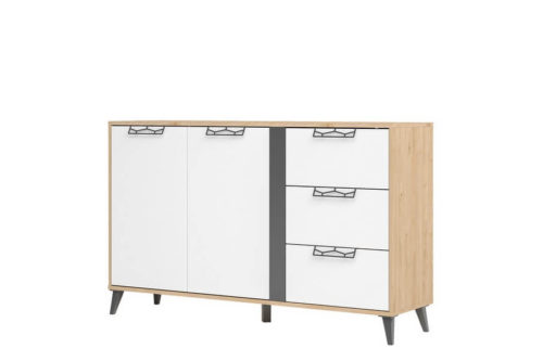 Komoda 2-drzwiowa z 3 szufladami Moet