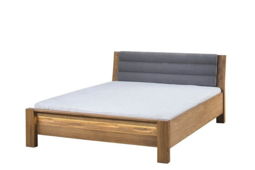 Łóżko pod materac 160x 200 z wezgłowiem tapicerowanym Velvet 76