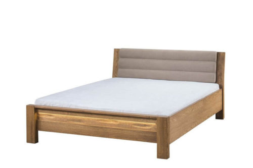 Łóżko pod materac 160x 200 z wezgłowiem tapicerowanym Velvet 76