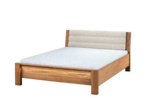 Łóżko pod materac 160x 200 z wezgłowiem tapicerowanym Velvet 76