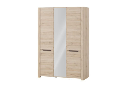 Szafa ubraniowa 3-drzwiowa z lustrem Desjo