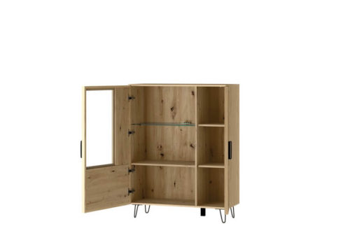 Witryna niska 2-drzwiowa z oświetleniem