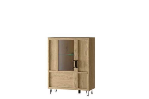 Witryna niska 2-drzwiowa z oświetleniem