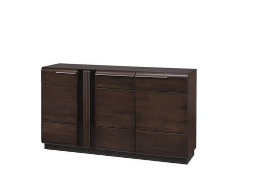 Kredens 3-drzwiowy Porti czekoladowy