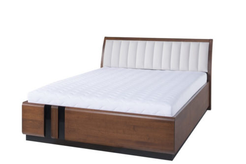 Łóżko z wezgłowiem tapicerowanym Porti