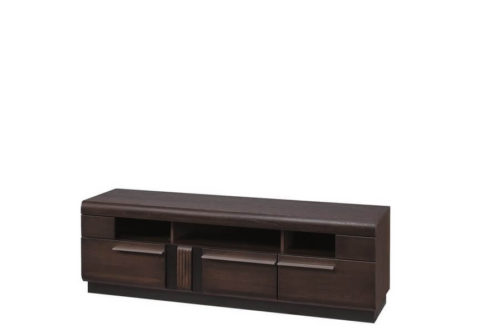 Szafka RTV z 3 szufladami Porti czekoladowy